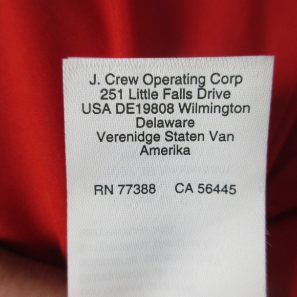 J.Crew High Neck Sheath Dress Midi 2 Red Linen Stretch Pencil Career Office 348 - Picture 6 of 11